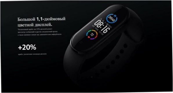 Braccialetto intelligente Xiaomi Mi Smart Band 5 - schermo: 1,39" AMOLED