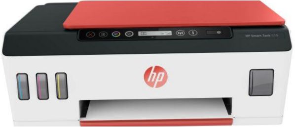 HP Smart Tank 519 Wireless, a colori, A4, bianco/nero/rosso