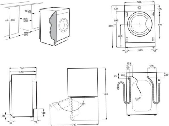 Lavatrice Electrolux EW7F3R48SI - lavanderia a carica dall'alto: attraverso la porta principale