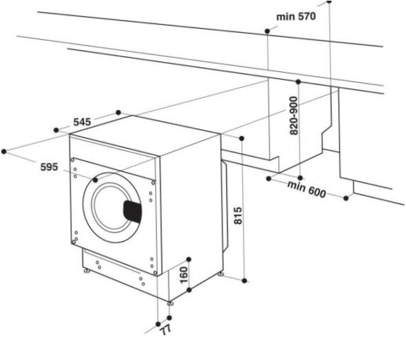 Lavatrice Hotpoint-Ariston BI WMHL 71283 - classe energetica: B